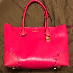 Michael Kors Bright Pink Shoulder Bag & Wallet